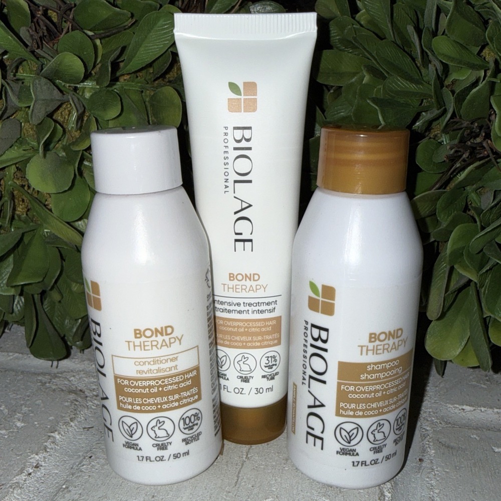 Biolage Travel Size Shampoo Conditioner Bond Therapy Set New TSA‎ Approved